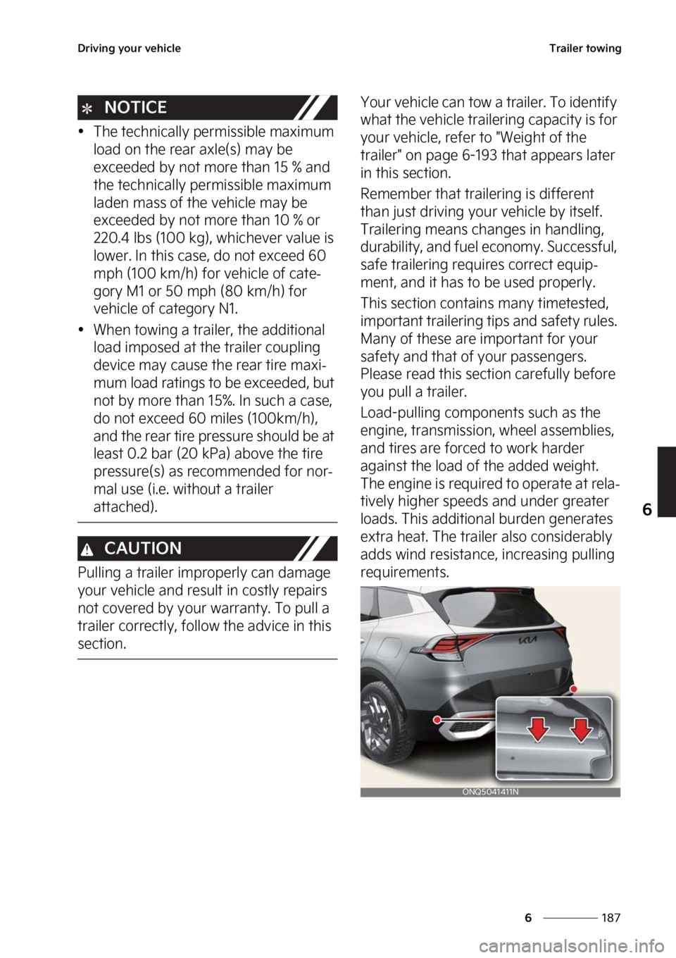 KIA SPORTAGE PHEV 2023  Owners Manual ���
�
�
�%�S�J�W�J�O�H��Z�P�V�S��W�F�I�J�D�M�F�5�S�B�J�M�F�S��U�P�X�J�O�H
�/�0�5�*�$�&
