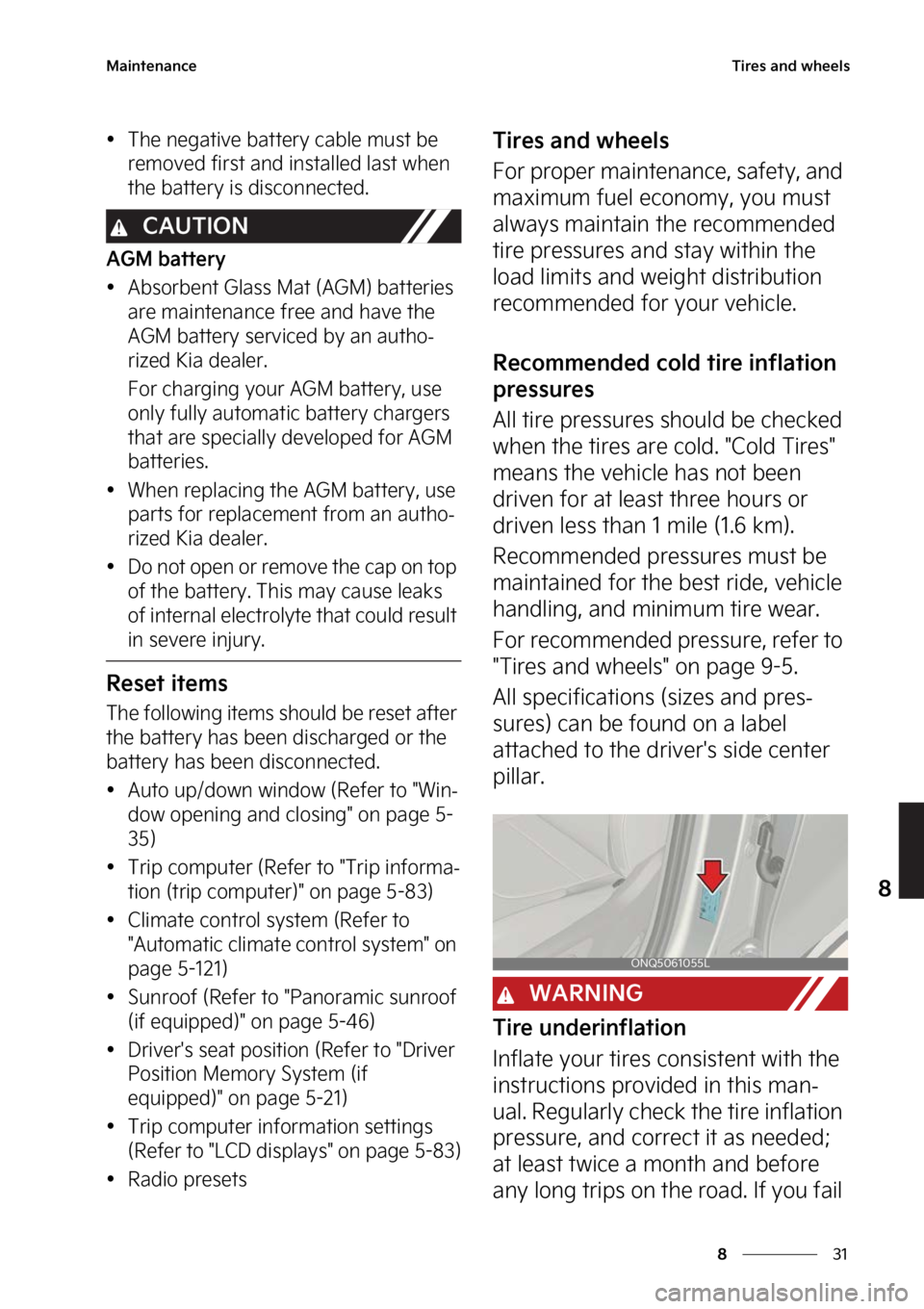KIA SPORTAGE PHEV 2023  Owners Manual ��
�
�
�.�B�J�O�U�F�O�B�O�D�F�5�J�S�F�T��B�O�E��X�I�F�F�M�T
