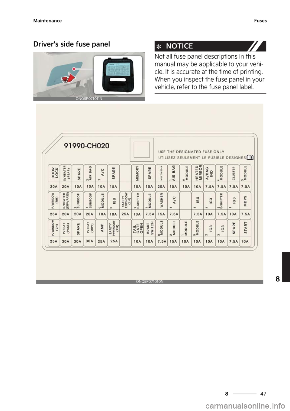 KIA SPORTAGE PHEV 2023  Owners Manual ��
�
�
�.�B�J�O�U�F�O�B�O�D�F��V�T�F�T
�%�S�J�W�F�S��T��T�J�E�F��G�V�T�F��Q�B�O�F�M�/�0�5�*�$�&
�/�P�U��B�M�M��G�V�T�F��Q�B�O�F�M��E�F�T�D�S�J�Q�U�J�P�O�T��J�O��U�I�J�T�
�N�B�O�V�B�M�