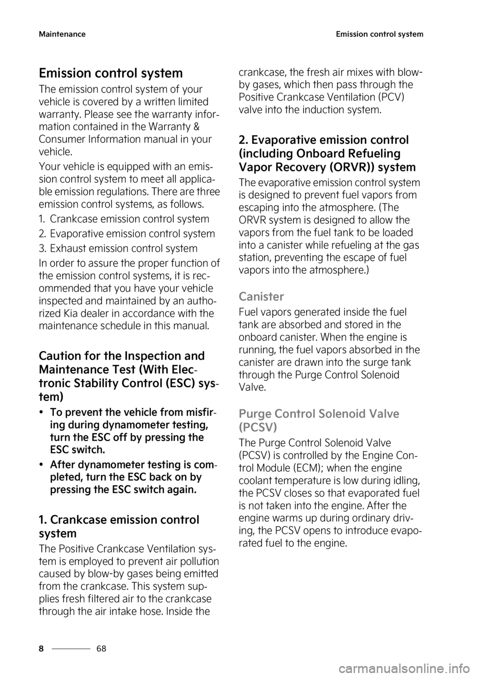 KIA SPORTAGE PHEV 2023  Owners Manual �.�B�J�O�U�F�O�B�O�D�F
��
�
�&�N�J�T�T�J�P�O��D�P�O�U�S�P�M��T�Z�T�U�F�N
�&�N�J�T�T�J�P�O��D�P�O�U�S�P�M��T�Z�T�U�F�N
�5�I�F��F�N�J�T�T�J�P�O��D�P�O�U�S �P�M��T�Z�T�U�F�N��P�G��Z�P�V�S�
�
