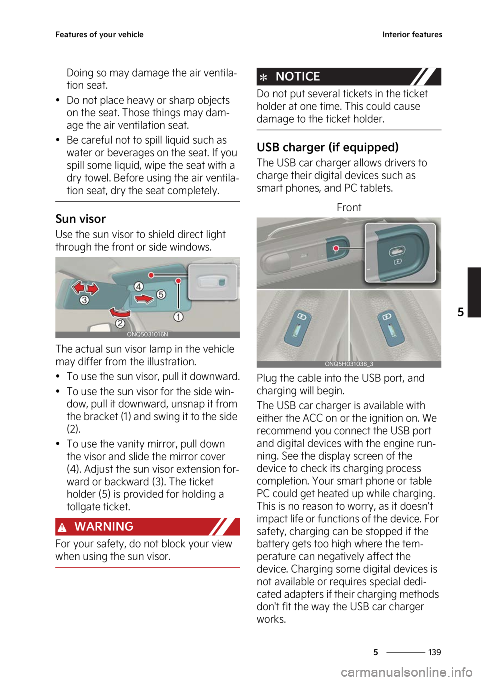 KIA SPORTAGE HYBRID 2023  Owners Manual ���
�
�
��F�B�U�V�S�F�T��P�G��Z�P�V�S��W�F�I�J�D�M�F�*�O�U�F�S�J�P�S��G�F�B�U�V�S�F�T
�%�P�J�O�H��T�P��N�B�Z��E�B�N�B�H�F��U�I�F��B�J�S��W�F�O�U�J�M�B-
�U�J�P�O��T�F�B�U�

