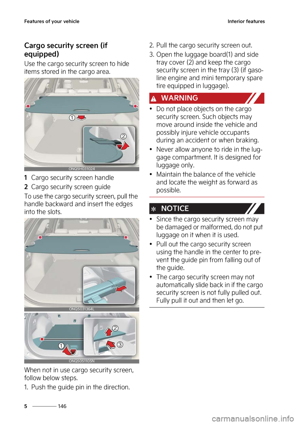 KIA SPORTAGE HYBRID 2023  Owners Manual ��F�B�U�V�S�F�T��P�G��Z�P�V�S��W�F�I�J�D�M�F
���
�
�*�O�U�F�S�J�P�S��G�F�B�U�V�S�F�T
�$�B�S�H�P��T�F�D�V�S�J�U�Z��T�D�S�F�F�O��	�J�G�
�F�R�V�J�Q�Q�F�E�

�6�T�F��U�I�F��D�B�S�H�P��T�F�D