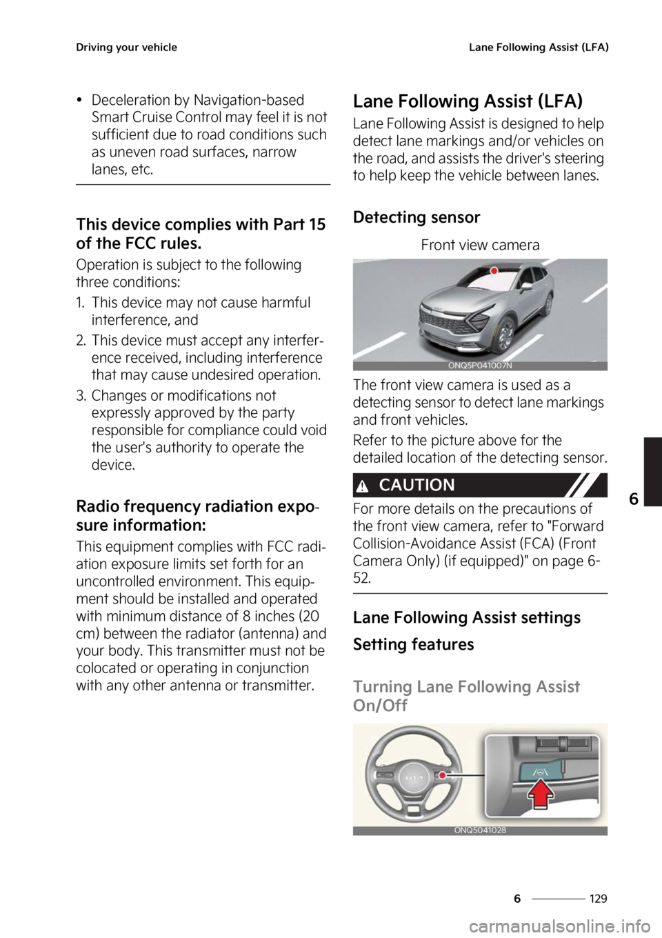 KIA SPORTAGE HYBRID 2023  Owners Manual ���
�
�
�%�S�J�W�J�O�H��Z�P�V�S��W�F�I�J�D�M�F�-�B�O�F���P�M�M�P�X�J�O�H��"�T�T�J�T�U��	�-��"�

