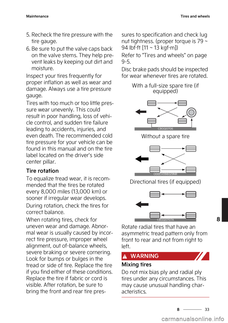 KIA SPORTAGE HYBRID 2023  Owners Manual ��
�
�
�.�B�J�O�U�F�O�B�O�D�F�5�J�S�F�T��B�O�E��X�I�F�F�M�T
�� �3�F�D�I�F�D�L��U�I�F��U�J�S�F��Q�S�F�T�T�V�S�F��X�J�U�I��U�I�F��U�J�S�F��H�B�V�H�F�
�� �#�F��T�V�S�F��U�P��Q�V�U��