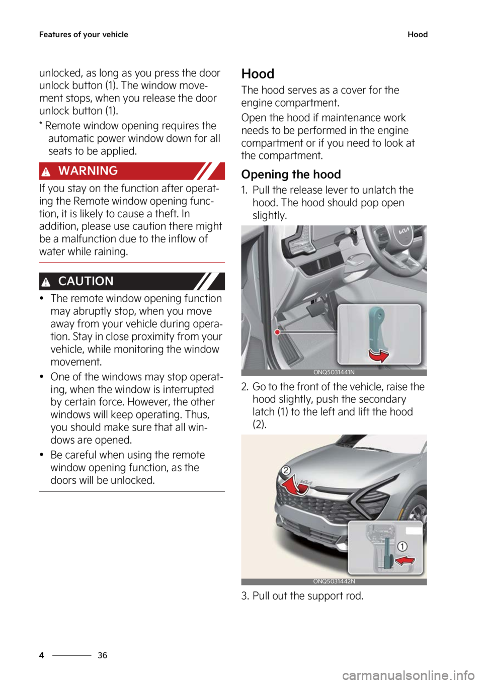 KIA SPORTAGE 2023  Owners Manual ��F�B�U�V�S�F�T��P�G��Z�P�V�S��W�F�I�J�D�M�F
��
�
�)�P�P�E
�V�O�M�P�D�L�F�E�
��B�T��M�P�O�H��B�T ��Z�P�V��Q�S�F�T�T��U�I�F��E�P�P�S�
�V�O�M�P�D�L��C�V�U�U�P�O��	��
���5�I�F��X�J�O