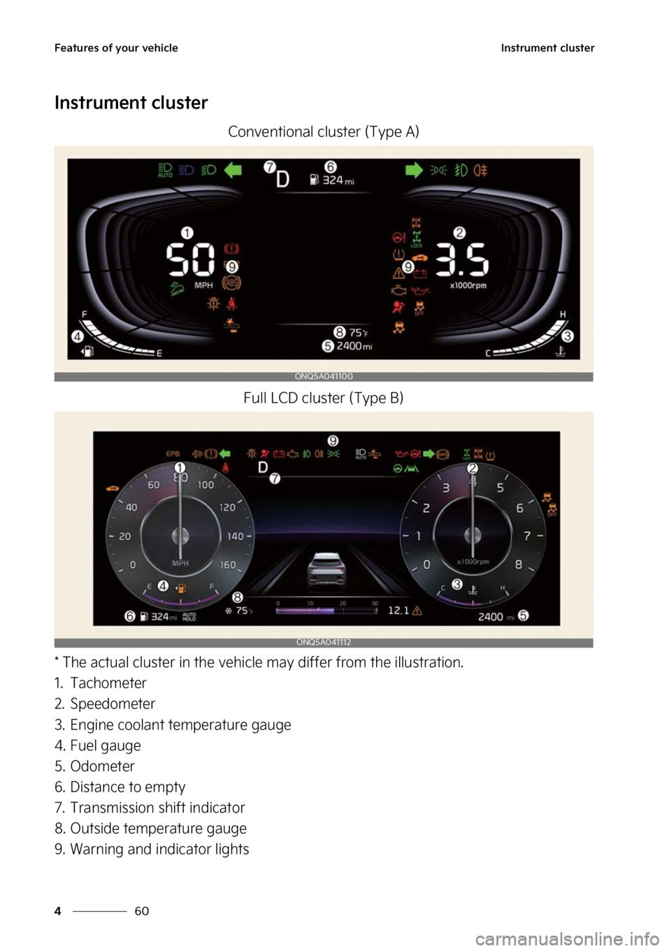 KIA SPORTAGE 2023  Owners Manual ��F�B�U�V�S�F�T��P�G��Z�P�V�S��W�F�I�J�D�M�F
��
�
�*�O�T�U�S�V�N�F�O�U��D�M�V�T�U�F�S
�*�O�T�U�S�V�N�F�O�U��D�M�V�T�U�F�S
�$�P�O�W�F�O�U�J�P�O�B�M��D�M�V�T�U�F�S��	�5�Z�Q�F��"�

��V�M�M�