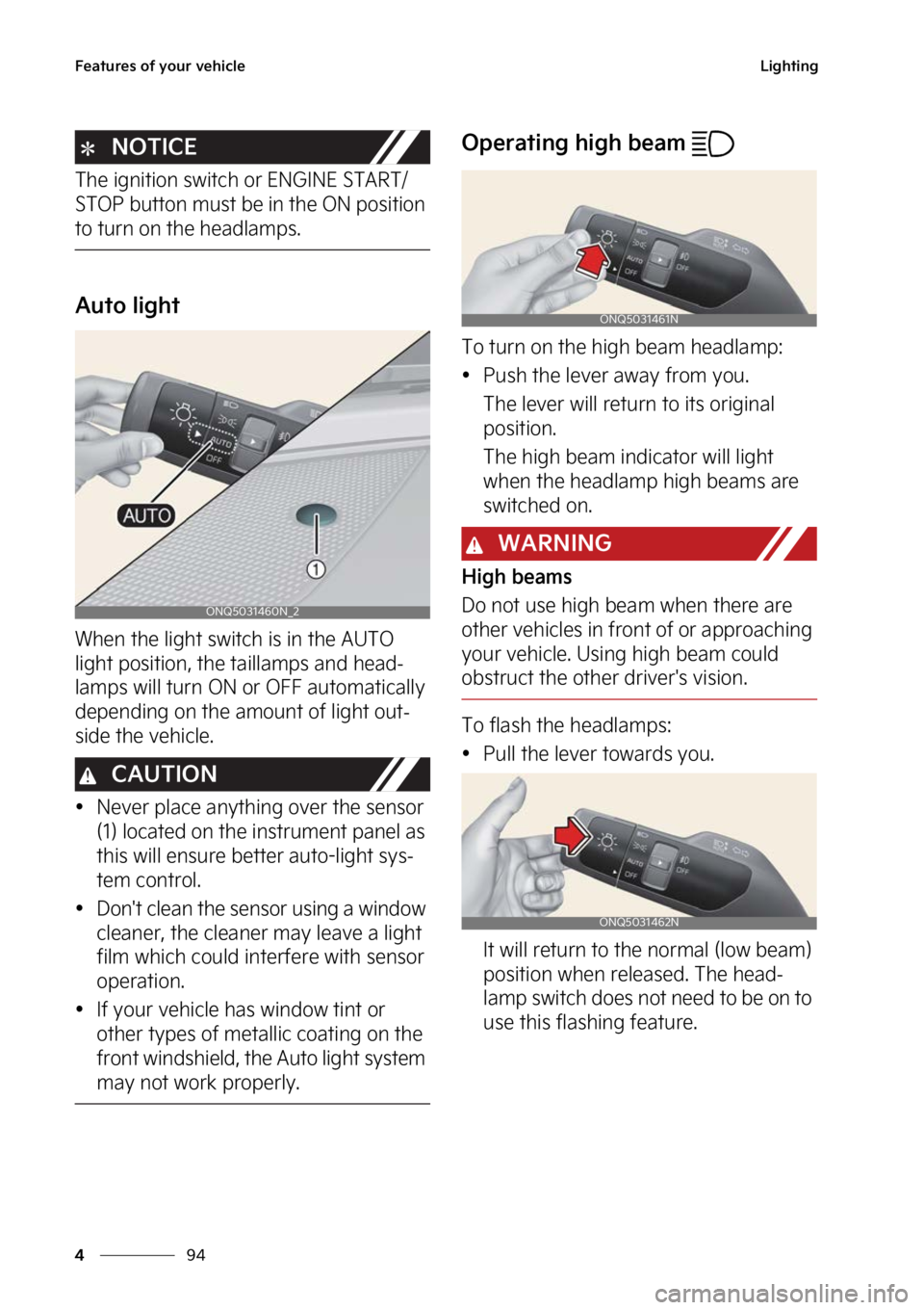 KIA SPORTAGE 2023  Owners Manual ��F�B�U�V�S�F�T��P�G��Z�P�V�S��W�F�I�J�D�M�F
��
�
�-�J�H�I�U�J�O�H
�/�0�5�*�$�&
�5�I�F��J�H�O�J�U�J�P�O��T�X�J�U�D �I��P�S��&�/�(�*�/�&��4�5�"�3�5�
�4�5�0�1��C�V�U�U�P�O��N�V�T�U��C�F�
