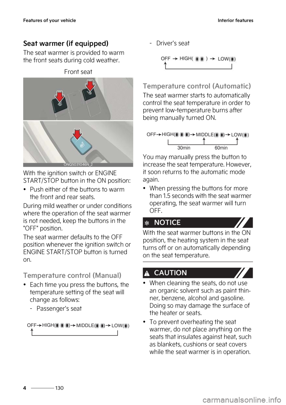 KIA SPORTAGE 2023  Owners Manual ��F�B�U�V�S�F�T��P�G��Z�P�V�S��W�F�I�J�D�M�F
���
�
�*�O�U�F�S�J�P�S��G�F�B�U�V�S�F�T
�4�F�B�U��X�B�S�N�F�S��	�J�G��F�R�V�J�Q�Q�F�E�

�5�I�F��T�F�B�U��X�B�S�N�F�S��J�T��Q�S�P�W�J�E�F�E�