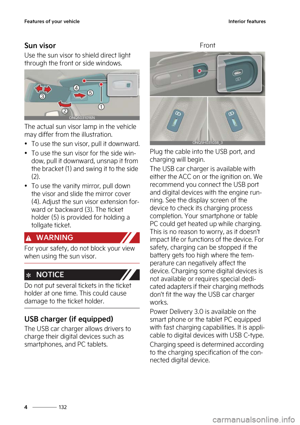 KIA SPORTAGE 2023  Owners Manual ��F�B�U�V�S�F�T��P�G��Z�P�V�S��W�F�I�J�D�M�F
���
�
�*�O�U�F�S�J�P�S��G�F�B�U�V�S�F�T
�4�V�O��W�J�T�P�S
�6�T�F��U�I�F��T�V�O��W�J�T�P�S��U�P��T �I�J�F�M�E��E�J�S�F�D�U��M�J�H�I�U�
�U�