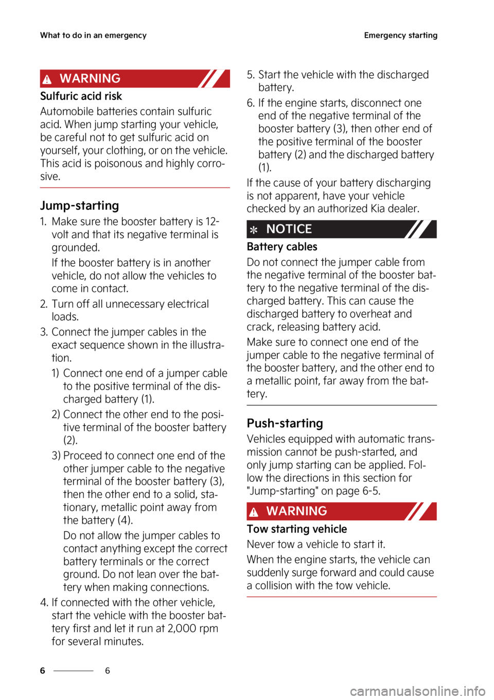 KIA SPORTAGE 2023  Owners Manual �8�I�B�U��U�P��E�P��J�O��B�O��F�N�F�S�H�F�O�D�Z
�
�
�&�N�F�S�H�F�O�D�Z��T�U�B�S�U�J�O�H
�8�"�3�/�*�/�(
�4�V�M�G�V�S�J�D��B�D�J�E��S�J�T�L
�"�V�U�P�N�P�C�J�M�F��C�B�U�U�F�S�J�F�T��D�P�O�U�B