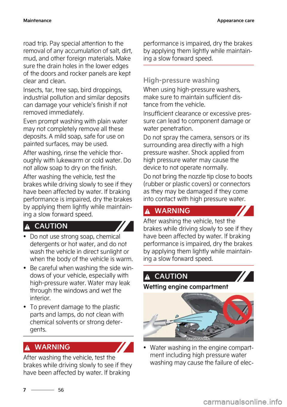 KIA SPORTAGE 2023  Owners Manual �.�B�J�O�U�F�O�B�O�D�F
��
�
�"�Q�Q�F�B�S�B�O�D�F��D�B�S�F
�S�P�B�E��U�S�J�Q���1�B�Z��T�Q�F�D�J�B�M��B�U�U�F�O�U�J�P�O��U�P��U�I�F�
�S�F�N�P�W�B�M��P�G��B�O�Z��B�D�D�V�N�V�M�B�U�J�P�O��