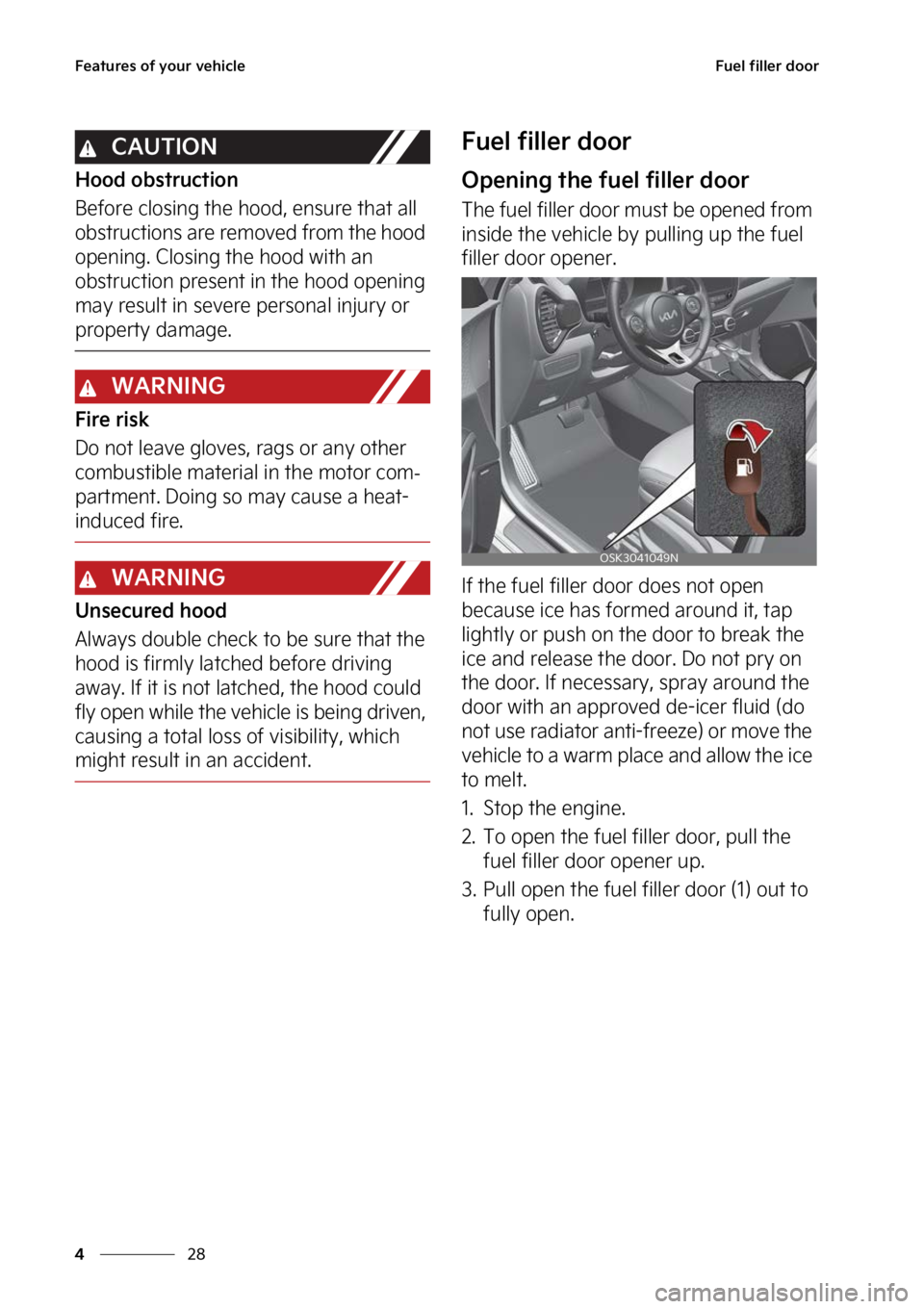 KIA SOUL 2023  Owners Manual ��F�B�U�V�S�F�T��P�G��Z�P�V�S��W�F�I�J�D�M�F
��
�
��V�F�M��G�J�M�M�F�S��E�P�P�S
�$�"�6�5�*�0�/
�)�P�P�E��P�C�T�U�S�V�D�U�J�P�O
�#�F�G�P�S�F��D�M�P�T�J�O�H��U�I�F��I�P�P�E�
��F�O�T�V�S�F