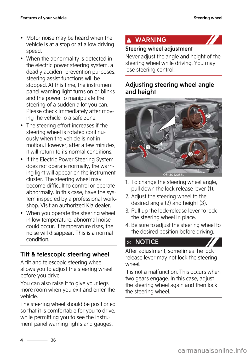 KIA SOUL 2023  Owners Manual ��F�B�U�V�S�F�T��P�G��Z�P�V�S��W�F�I�J�D�M�F
��
�
�4�U�F�F�S�J�O�H��X�I�F�F�M
