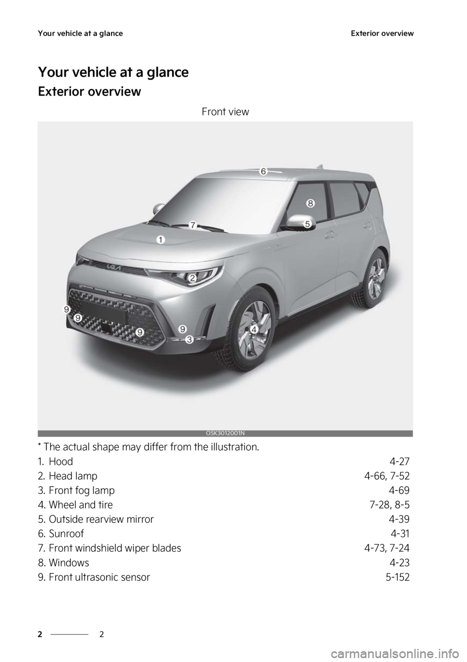 KIA SOUL 2023 User Guide �:�P�V�S��W�F�I�J�D�M�F��B�U��B��H�M�B�O�D�F
�
�
�&�Y�U�F�S�J�P�S��P�W�F�S�W�J�F�X
�:�P�V�S��W�F�I�J�D�M�F��B�U��B��H�M�B�O�D�F
�&�Y�U�F�S�J�P�S��P�W�F�S�W�J�F�X
��S�P�O�U��W�J�F�X
���