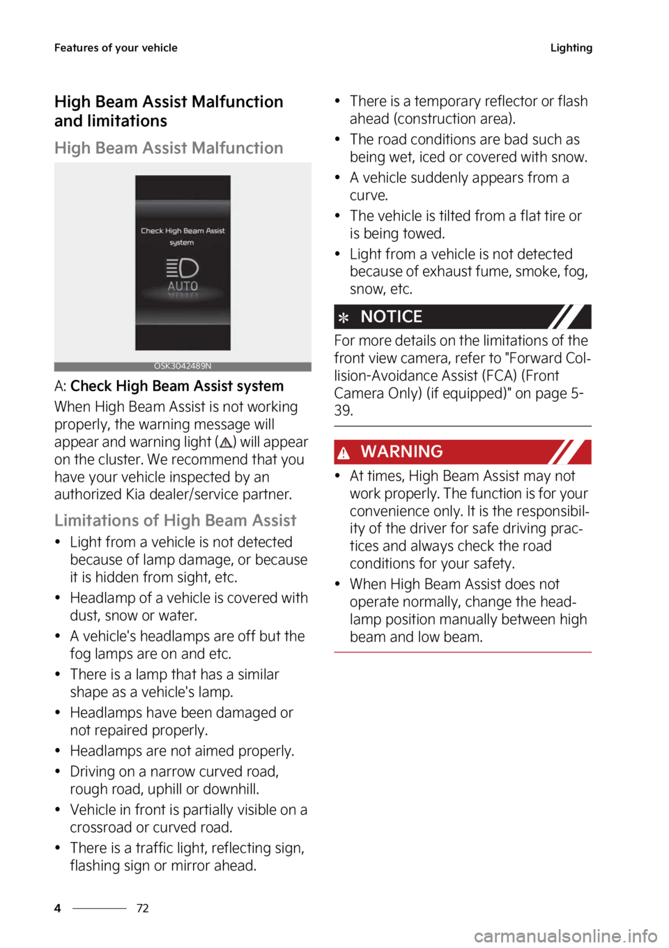 KIA SOUL 2023  Owners Manual ��F�B�U�V�S�F�T��P�G��Z�P�V�S��W�F�I�J�D�M�F
��
�
�-�J�H�I�U�J�O�H
�)�J�H�I��#�F�B�N��"�T�T�J�T�U��.�B�M�G�V�O�D�U�J�P�O�
�B�O�E��M�J�N�J�U�B�U�J�P�O�T
�)�J�H�I��#�F�B�N��"�T�T�J�T�U��.