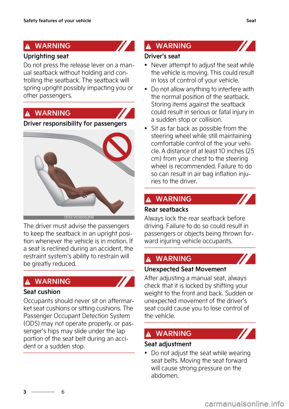 KIA SOUL 2023 Owners Manual �4�B�G�F�U�Z��G�F�B�U�V�S�F�T��P�G��Z�P�V�S��W�F�I�J�D�M�F
�
�
�4�F�B�U
�8�"�3�/�*�/�(
�6�Q�S�J�H�I�U�J�O�H��T�F�B�U
�%�P��O�P�U��Q�S�F�T�T��U�I�F��S�F�M�F�B�T�F��M�F�W�F�S��P�O��B��N�B