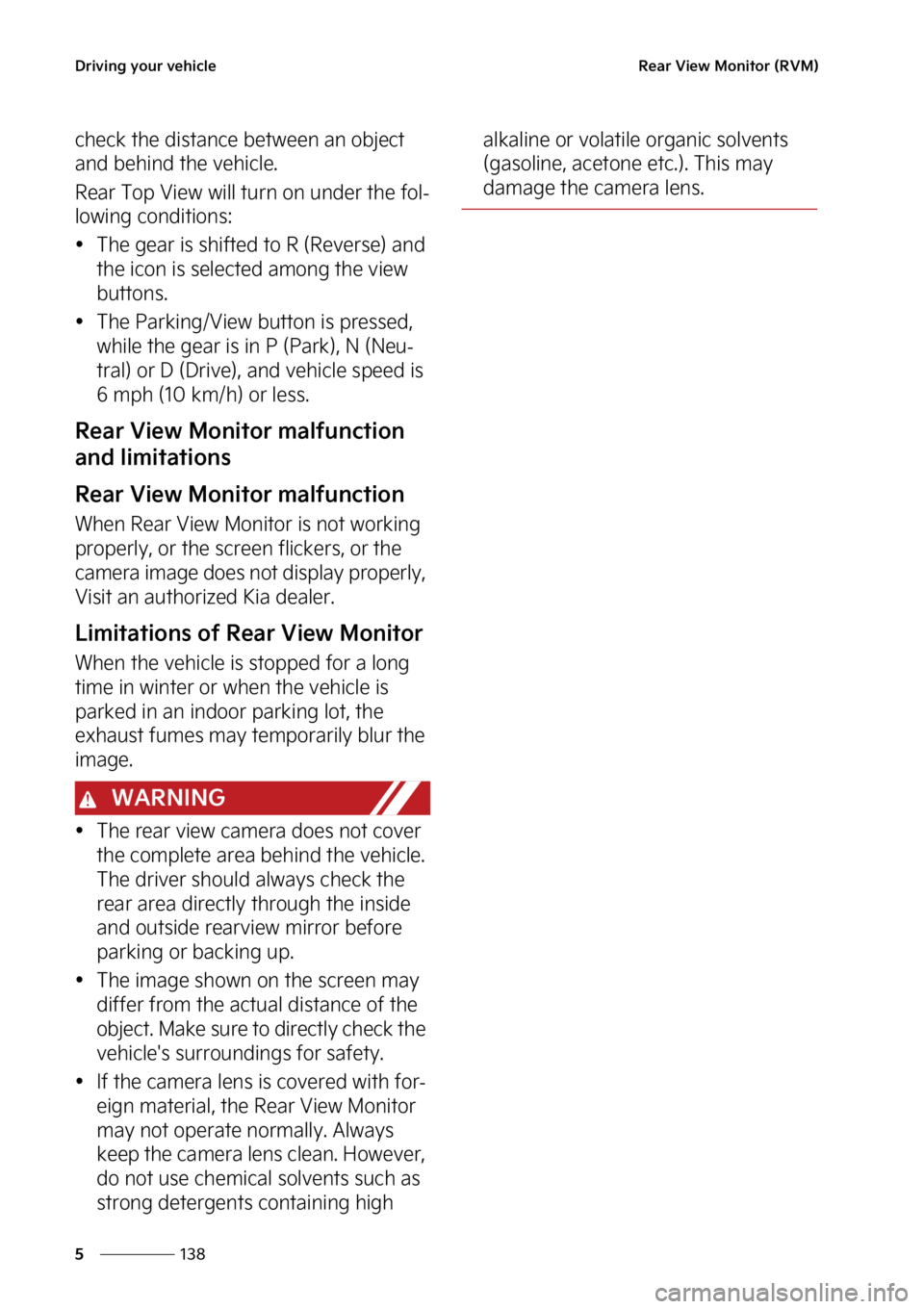 KIA SOUL 2023  Owners Manual �%�S�J�W�J�O�H��Z�P�V�S��W�F�I�J�D�M�F
���
�
�3�F�B�S��7�J�F�X��.�P�O�J�U�P�S��	�3�7�.�

�D�I�F�D�L��U�I�F��E�J�T�U�B�O�D�F��C�F�U�X�F�F�O��B�O��P�C�K�F�D�U�
�B�O�E��C�F�I�J�O�E��U�I�