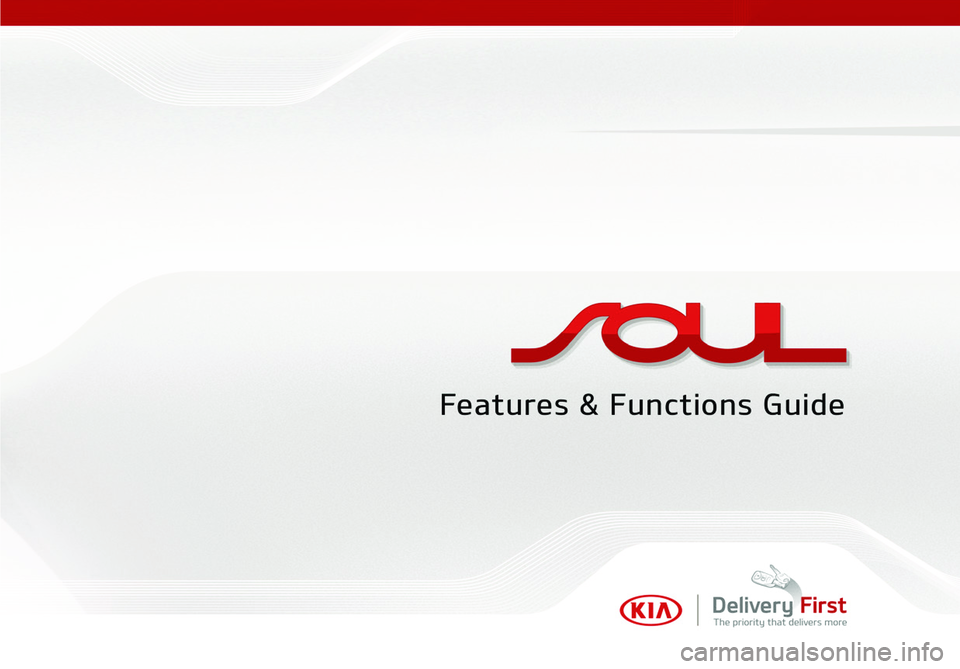 KIA SOUL 2016  Features and Functions Guide 
