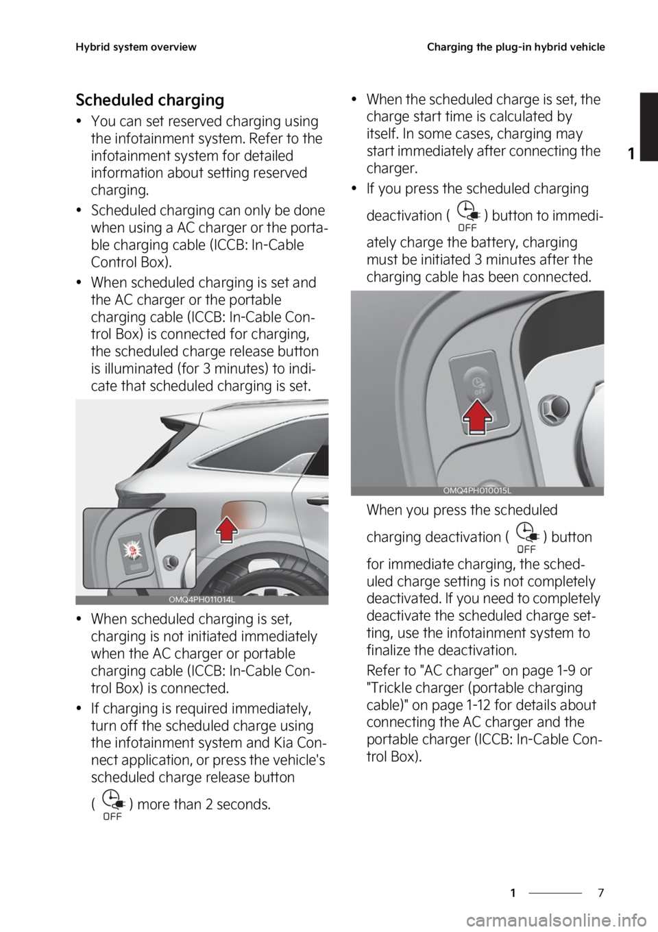 KIA SORENTO PHEV 2023 User Guide �
�
�
�)�Z�C�S�J�E��T�Z�T�U�F�N��P�W�F�S�W�J�F�X�$�I�B�S�H�J�O�H��U�I�F��Q�M�V�H��J�O��I�Z�C�S�J�E��W�F�I�J�D�M�F
�4�D�I�F�E�V�M�F�E��D�I�B�S�H�J�O�H
