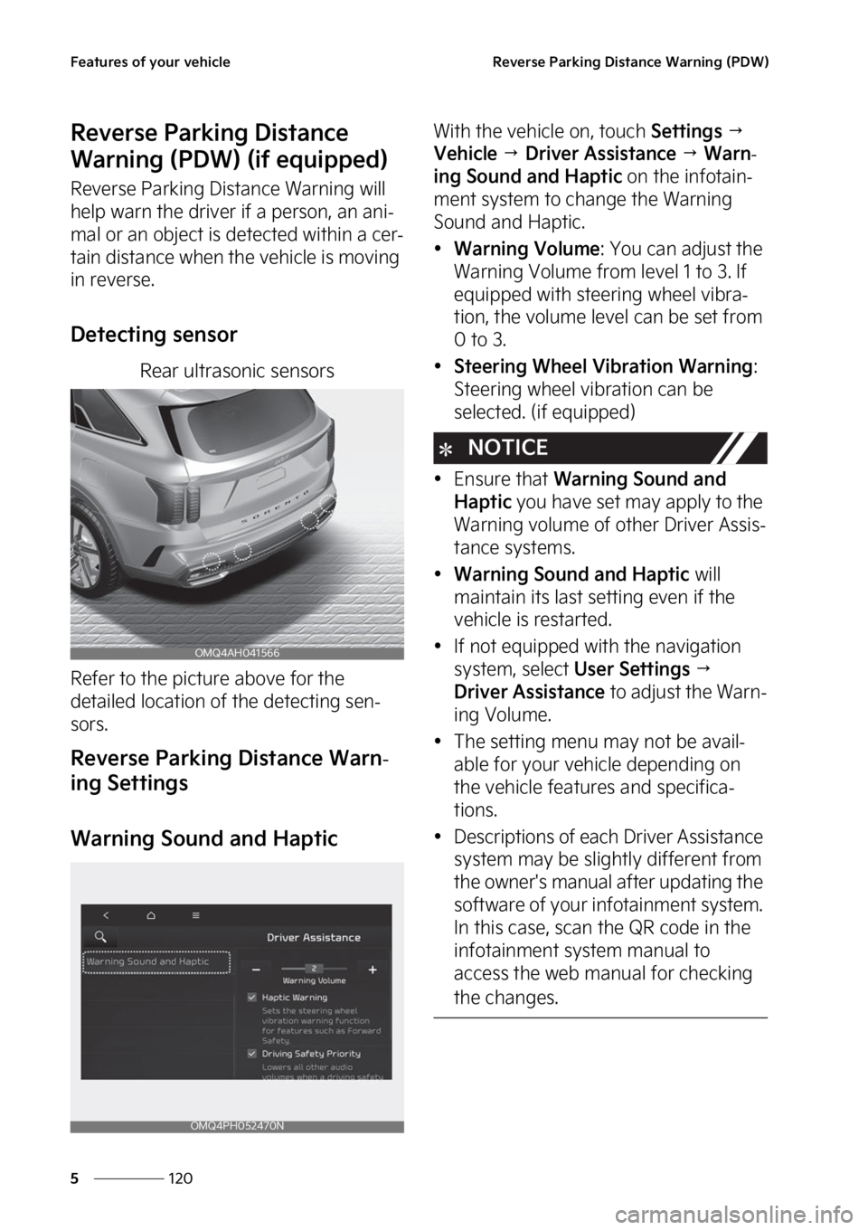 KIA SORENTO PHEV 2023  Owners Manual ��F�B�U�V�S�F�T��P�G��Z�P�V�S��W�F�I�J�D�M�F
���
�
�3�F�W�F�S�T�F��1�B�S�L�J�O�H��%�J�T�U�B�O�D�F��8�B�S�O�J�O�H��	�1�%�8�

�3�F�W�F�S�T�F��1�B�S�L�J�O�H��%�J�T�U�B�O�D�F�
�8�B�S�O�J�O�