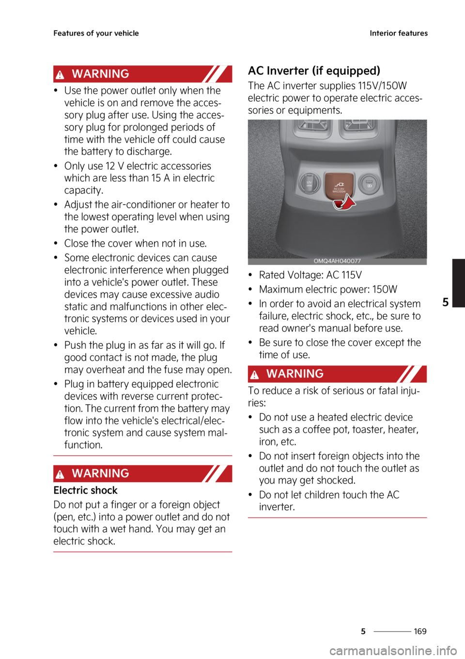 KIA SORENTO PHEV 2023  Owners Manual ���
�
�
��F�B�U�V�S�F�T��P�G��Z�P�V�S��W�F�I�J�D�M�F�*�O�U�F�S�J�P�S��G�F�B�U�V�S�F�T
�8�"�3�/�*�/�(
