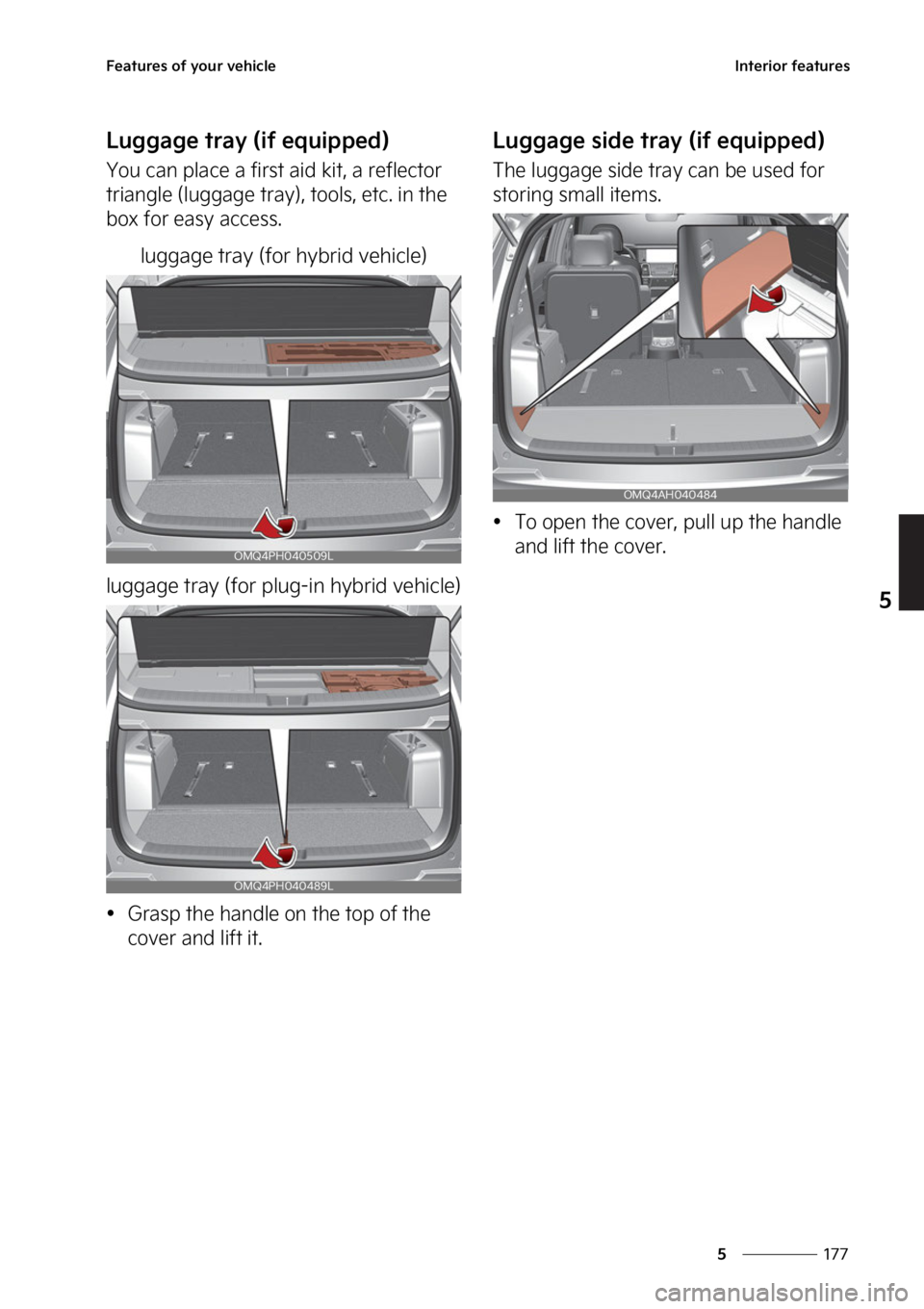 KIA SORENTO PHEV 2023  Owners Manual ���
�
�
��F�B�U�V�S�F�T��P�G��Z�P�V�S��W�F�I�J�D�M�F�*�O�U�F�S�J�P�S��G�F�B�U�V�S�F�T
�-�V�H�H�B�H�F��U�S�B�Z��	�J�G��F�R�V�J�Q�Q�F�E�

�:�P�V��D�B�O��Q�M�B�D�F��B��G�J�S�T�U��B�J�E�