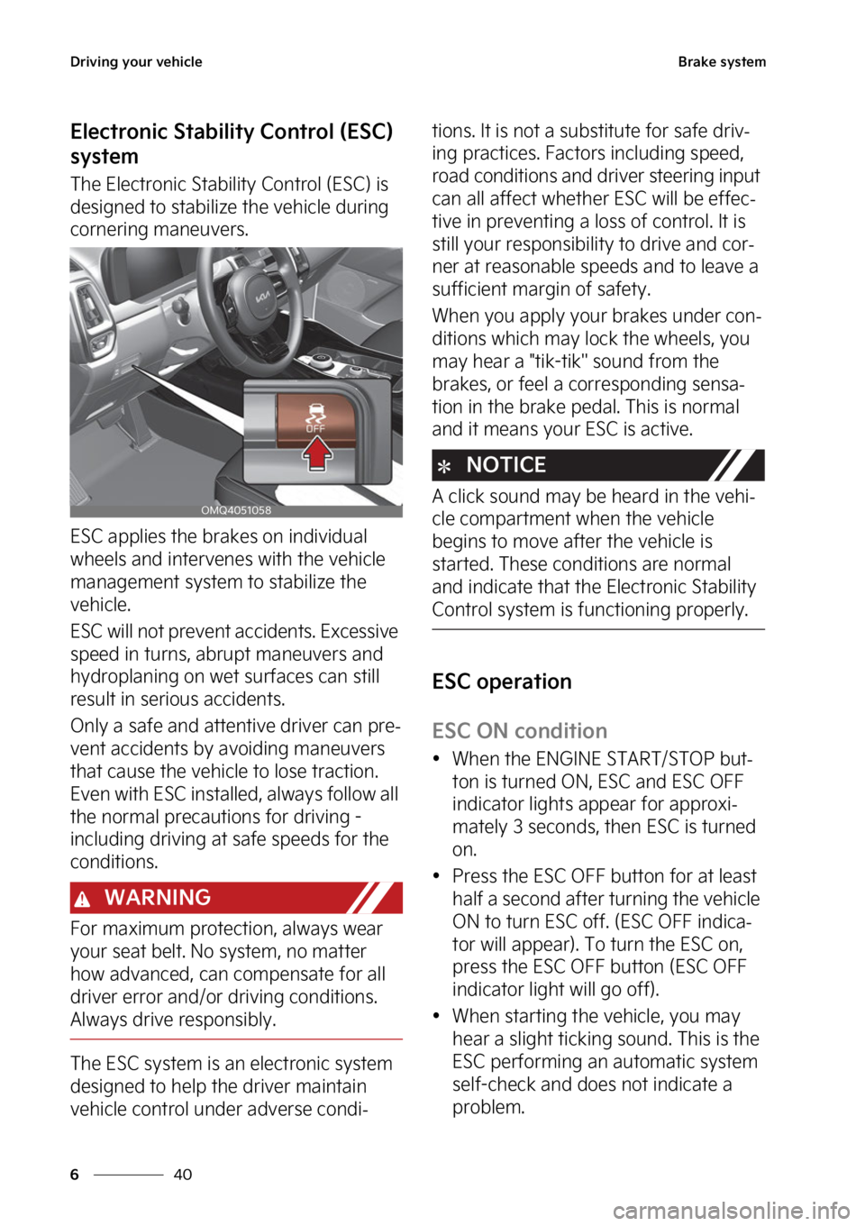 KIA SORENTO PHEV 2023  Owners Manual �%�S�J�W�J�O�H��Z�P�V�S��W�F�I�J�D�M�F
��
�
�#�S�B�L�F��T�Z�T�U�F�N
�&�M�F�D�U�S�P�O�J�D��4�U�B�C�J�M�J�U�Z��$�P�O�U�S�P�M��	�&�4�$�
�
�T�Z�T�U�F�N
�5�I�F��&�M�F�D�U�S�P�O�J�D��4�U�B�C�J�M