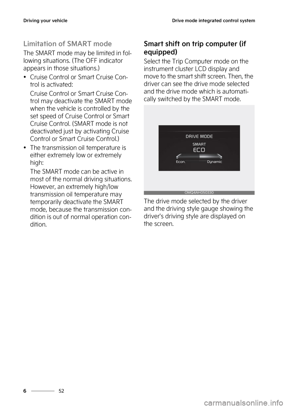 KIA SORENTO PHEV 2023  Owners Manual �%�S�J�W�J�O�H��Z�P�V�S��W�F�I�J�D�M�F
��
�
�%�S�J�W�F��N�P�E�F��J�O�U�F�H�S�B�U�F�E��D�P�O�U�S�P�M��T�Z�T�U�F�N
�-�J�N�J�U�B�U�J�P�O��P�G��4�.�"�3�5��N�P�E�F
�5�I�F��4�.�"�3�5��N�P�E�F�