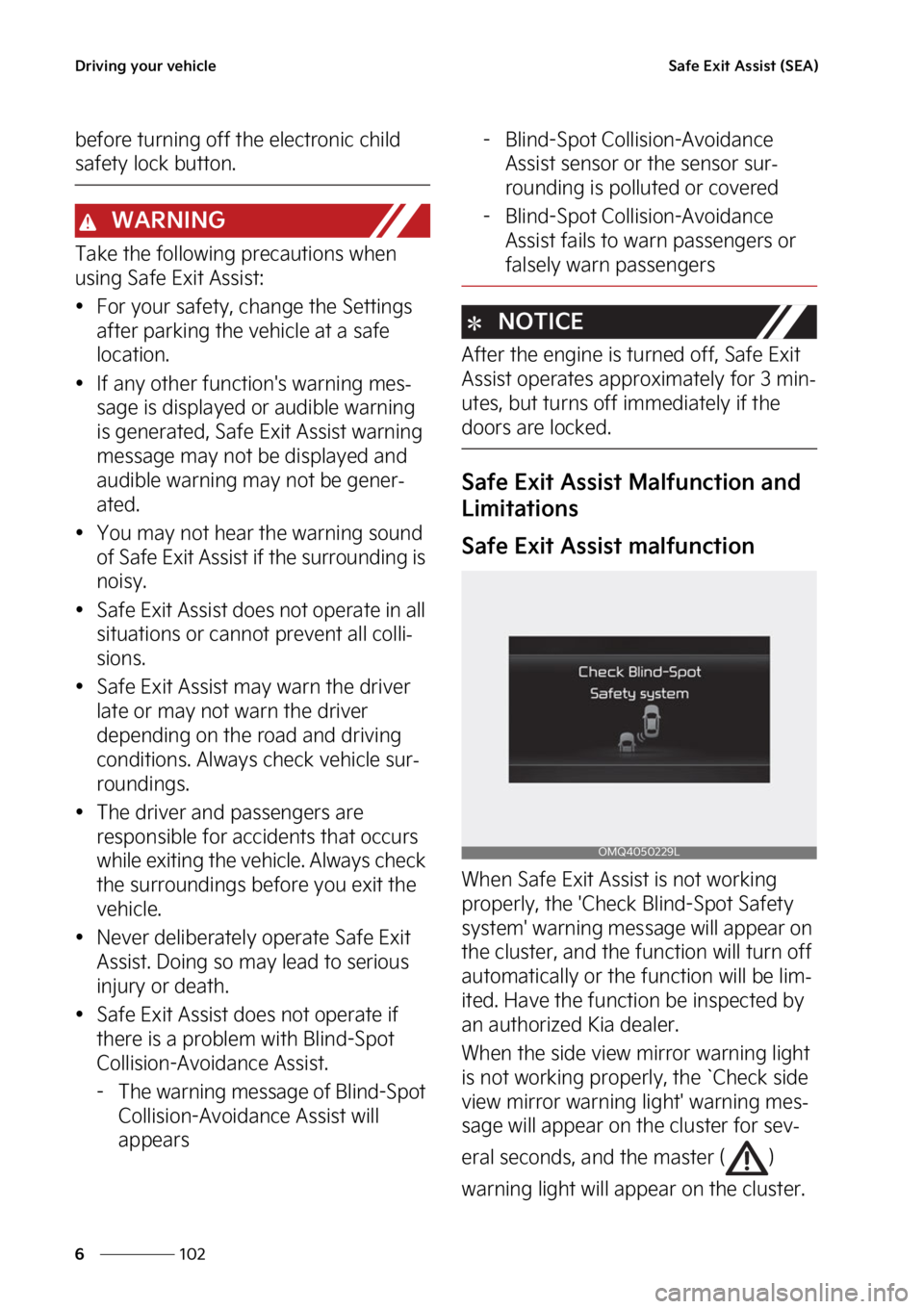 KIA SORENTO PHEV 2023  Owners Manual �%�S�J�W�J�O�H��Z�P�V�S��W�F�I�J�D�M�F
���
�
�4�B�G�F��&�Y�J�U��"�T�T�J�T�U��	�4�&�"�

�C�F�G�P�S�F��U�V�S�O�J�O�H��P�G�G��U�I�F��F�M�F�D�U�S�P�O�J�D��D�I�J�M�E�
�T�B�G�F�U�Z��M�P�D�L�
