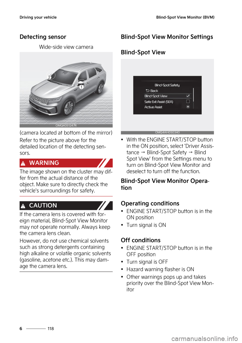 KIA SORENTO PHEV 2023  Owners Manual �%�S�J�W�J�O�H��Z�P�V�S��W�F�I�J�D�M�F
���
�
�#�M�J�O�E��4�Q�P�U��7�J�F�X��.�P�O�J�U�P�S��	�#�7�.�

�%�F�U�F�D�U�J�O�H��T�F�O�T�P�S
�8�J�E�F��T�J�E�F��W�J�F�X��D�B�N�F�S�B
�	�D�B�N�F�S�B