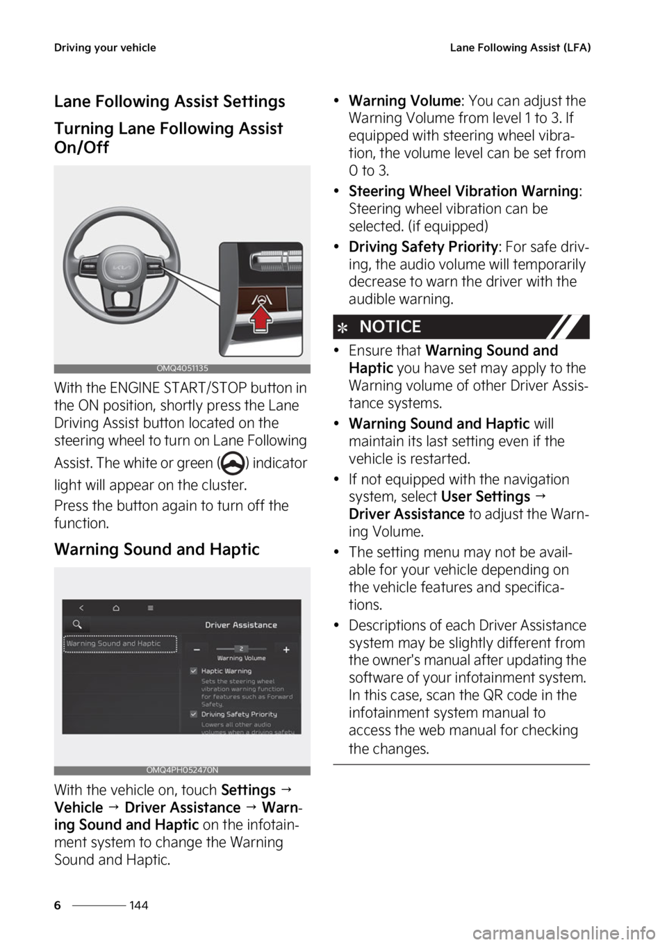 KIA SORENTO PHEV 2023  Owners Manual �%�S�J�W�J�O�H��Z�P�V�S��W�F�I�J�D�M�F
���
�
�-�B�O�F���P�M�M�P�X�J�O�H��"�T�T�J�T�U��	�-��"�

�-�B�O�F���P�M�M�P�X�J�O�H��"�T�T�J�T�U��4�F�U�U�J�O�H�T
�5�V�S�O�J�O�H��-�B�O�F���P�M�