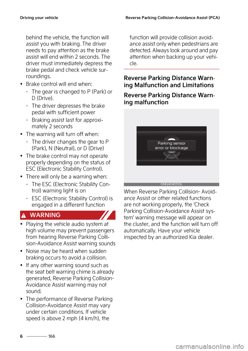 KIA SORENTO PHEV 2023  Owners Manual �%�S�J�W�J�O�H��Z�P�V�S��W�F�I�J�D�M�F
���
�
�3�F�W�F�S�T�F��1�B�S�L�J�O�H��$�P�M�M�J�T�J�P�O��"�W�P�J�E�B�O�D�F��"�T�T�J�T�U��	�1�$�"�

�C�F�I�J�O�E��U�I�F��W�F�I�J�D�M�F�
��U�I�F��G�V