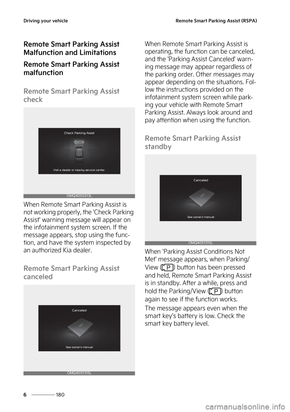 KIA SORENTO PHEV 2023  Owners Manual �%�S�J�W�J�O�H��Z�P�V�S��W�F�I�J�D�M�F
���
�
�3�F�N�P�U�F��4�N�B�S�U��1�B�S�L�J�O�H��"�T�T�J�T�U��	�3�4�1�"�

�3�F�N�P�U�F��4�N�B�S�U��1�B�S�L�J�O�H��"�T�T�J�T�U�
�.�B�M�G�V�O�D�U�J�P�O�
