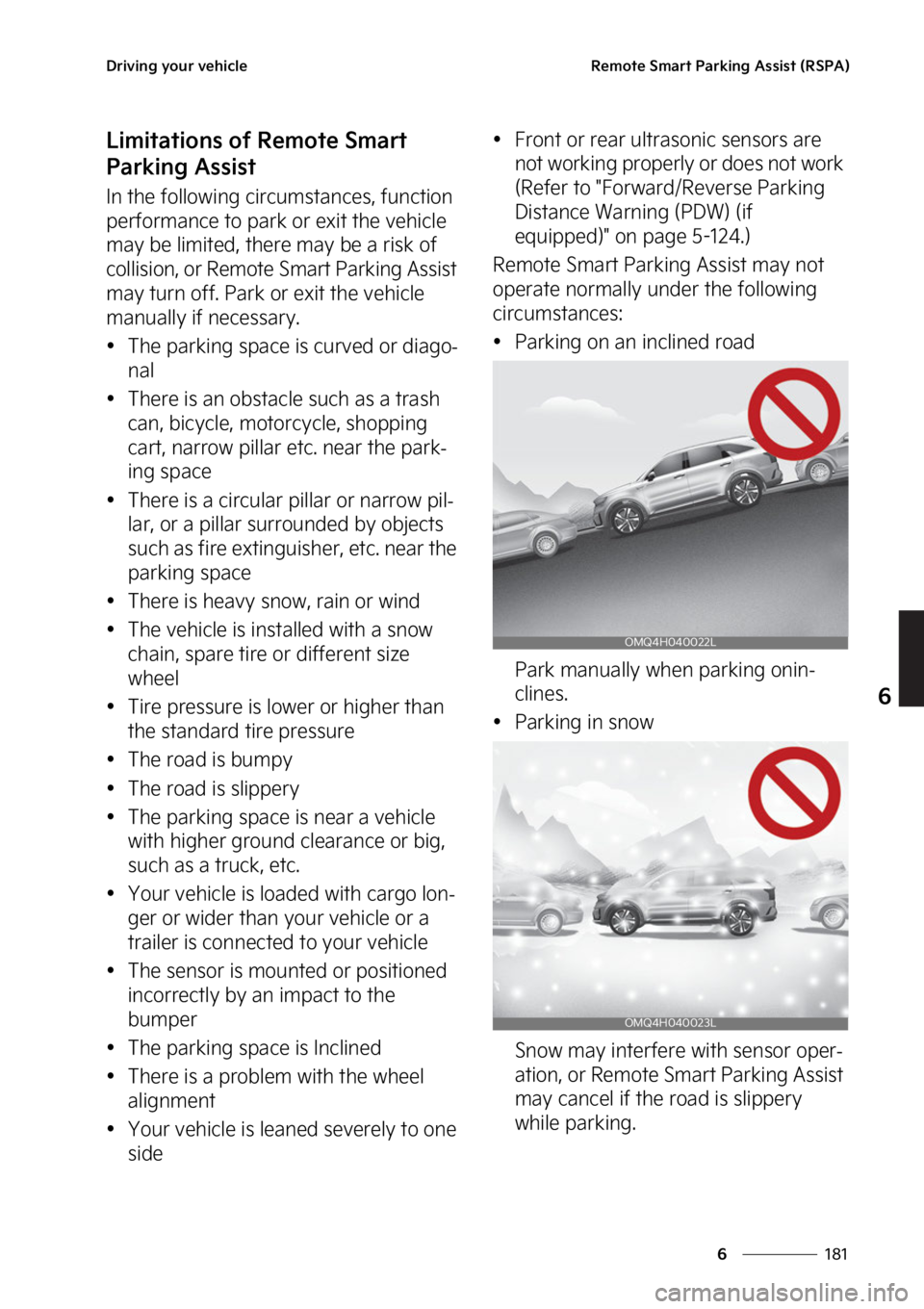 KIA SORENTO PHEV 2023  Owners Manual ���
�
�
�%�S�J�W�J�O�H��Z�P�V�S��W�F�I�J�D�M�F�3�F�N�P�U�F��4�N�B�S�U��1�B�S�L�J�O�H��"�T�T�J�T�U��	�3�4�1�"�

�-�J�N�J�U�B�U�J�P�O�T��P�G��3�F�N�P�U�F��4�N�B�S�U�
�1�B�S�L�J�O�H��"�T�