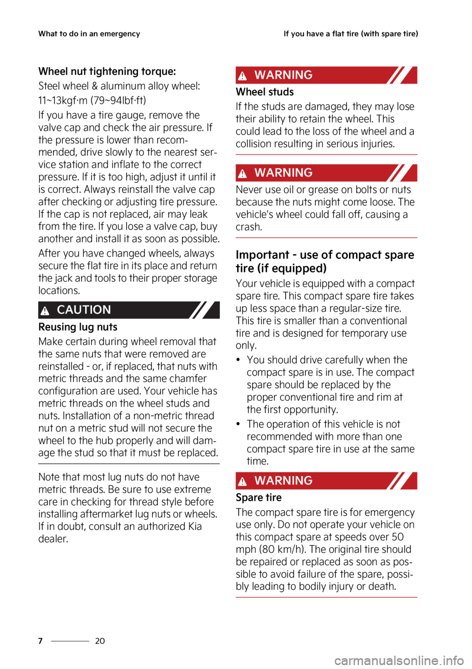 KIA SORENTO PHEV 2023  Owners Manual �8�I�B�U��U�P��E�P��J�O��B�O��F�N�F�S�H�F�O�D�Z
��
�
�*�G��Z�P�V��I�B�W�F��B��G�M�B�U��U�J�S�F��	�X�J�U�I��T�Q�B�S�F��U�J�S�F�

�8�I�F�F�M��O�V�U��U�J�H�I�U�F�O�J�O�H��U�P�S�R�V�F�