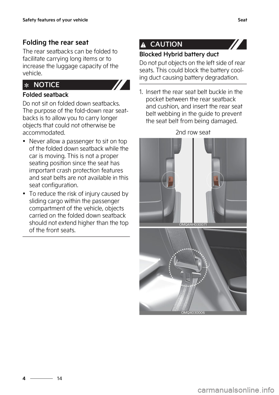 KIA SORENTO PHEV 2023 Manual Online �4�B�G�F�U�Z��G�F�B�U�V�S�F�T��P�G��Z�P�V�S��W�F�I�J�D�M�F
��
�
�4�F�B�U
��P�M�E�J�O�H��U�I�F��S�F�B�S��T�F�B�U
�5�I�F��S�F�B�S��T�F�B�U�C�B�D�L�T��D�B�O��C�F��G�P�M�E�F�E��U�P�
�G�B