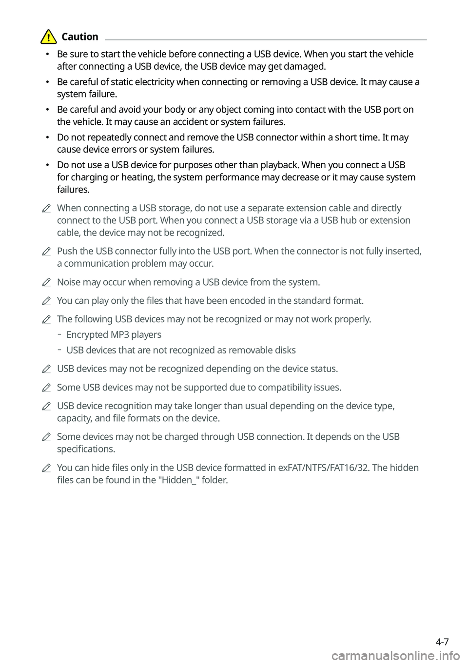 KIA SORENTO PHEV 2023 Navigation System Quick Reference Guide 4-7
KIA SORENTO PHEV 2023 Navigation System Quick Reference Guide 4-7