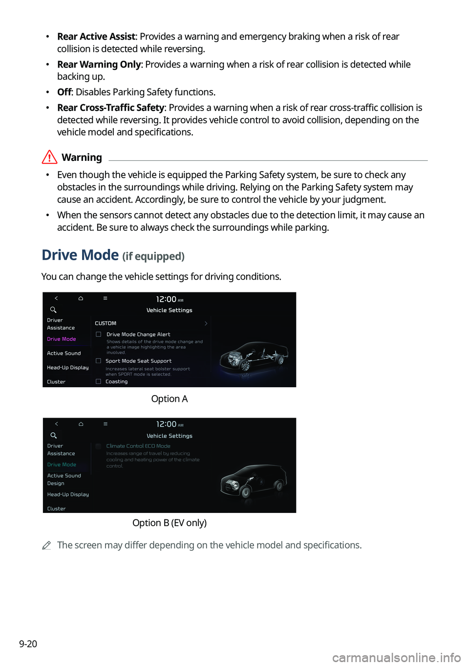 KIA SORENTO PHEV 2023 Navigation System Quick Reference Guide 9-20
KIA SORENTO PHEV 2023 Navigation System Quick Reference Guide 9-20