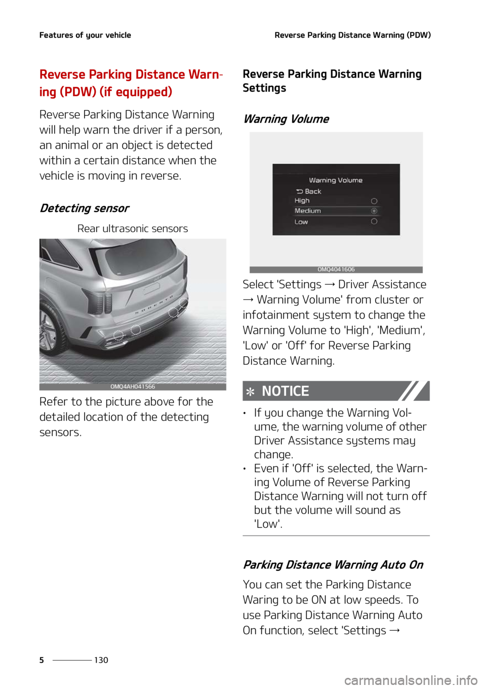 KIA SORENTO PHEV 2022  Owners Manual ��F�B�U�V�S�F�T��P�G��Z�P�V�S��W�F�I�J�D�M�F
���
�
�3�F�W�F�S�T�F��1�B�S�L�J�O�H��%�J�T�U�B�O�D�F��8�B�S�O�J�O�H��	�1�%�8�

�3�F�W�F�S�T�F��1�B�S�L�J�O�H��%�J�T�U�B�O�D�F��8�B�S�O-
�J�O