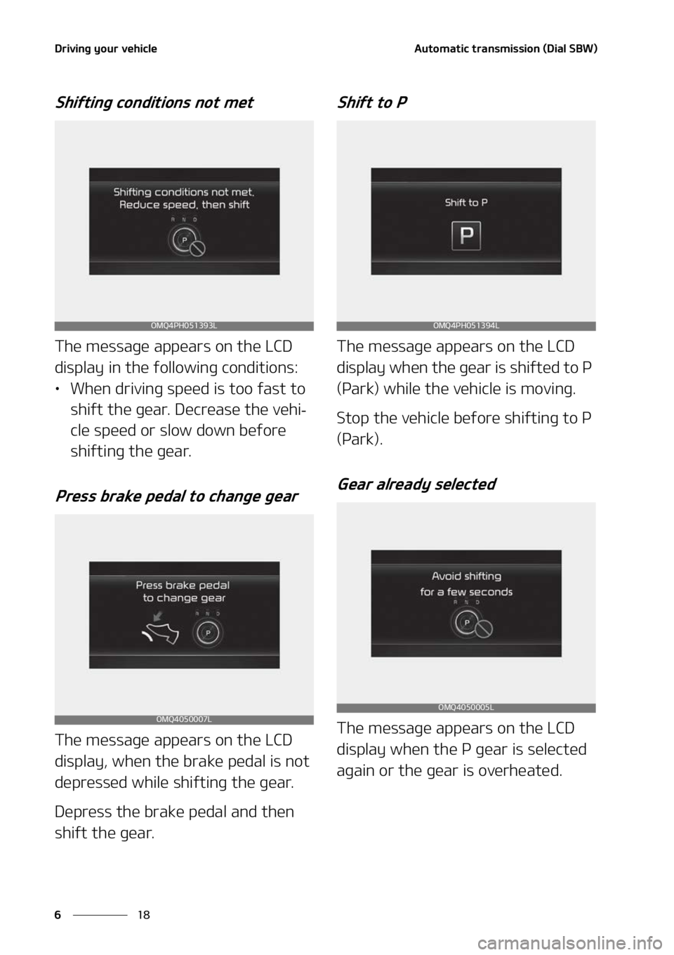 KIA SORENTO PHEV 2022  Owners Manual �%�S�J�W�J�O�H��Z�P�V�S��W�F�I�J�D�M�F
��
�
�"�V�U�P�N�B�U�J�D��U�S�B�O�T�N�J�T�T�J�P�O��	�%�J�B�M��4�#�8�

�4�I�J�G�U�J�O�H��D�P�O�E�J�U�J�P�O�T��O�P�U��N�F�U
�5�I�F��N�F�T�T�B�H�F��B�Q�