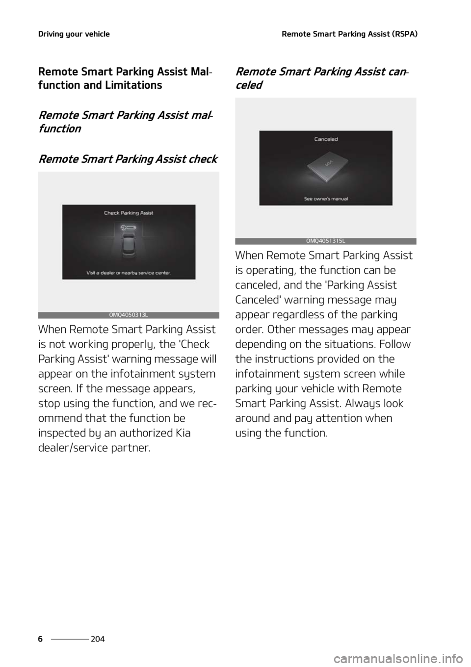 KIA SORENTO PHEV 2022  Owners Manual �%�S�J�W�J�O�H��Z�P�V�S��W�F�I�J�D�M�F
���
�
�3�F�N�P�U�F��4�N�B�S�U��1�B�S�L�J�O�H��"�T�T�J�T�U��	�3�4�1�"�

�3�F�N�P�U�F��4�N�B�S�U��1�B�S�L�J�O�H��"�T�T�J�T�U��.�B�M-
�G�V�O�D�U�J�P�O