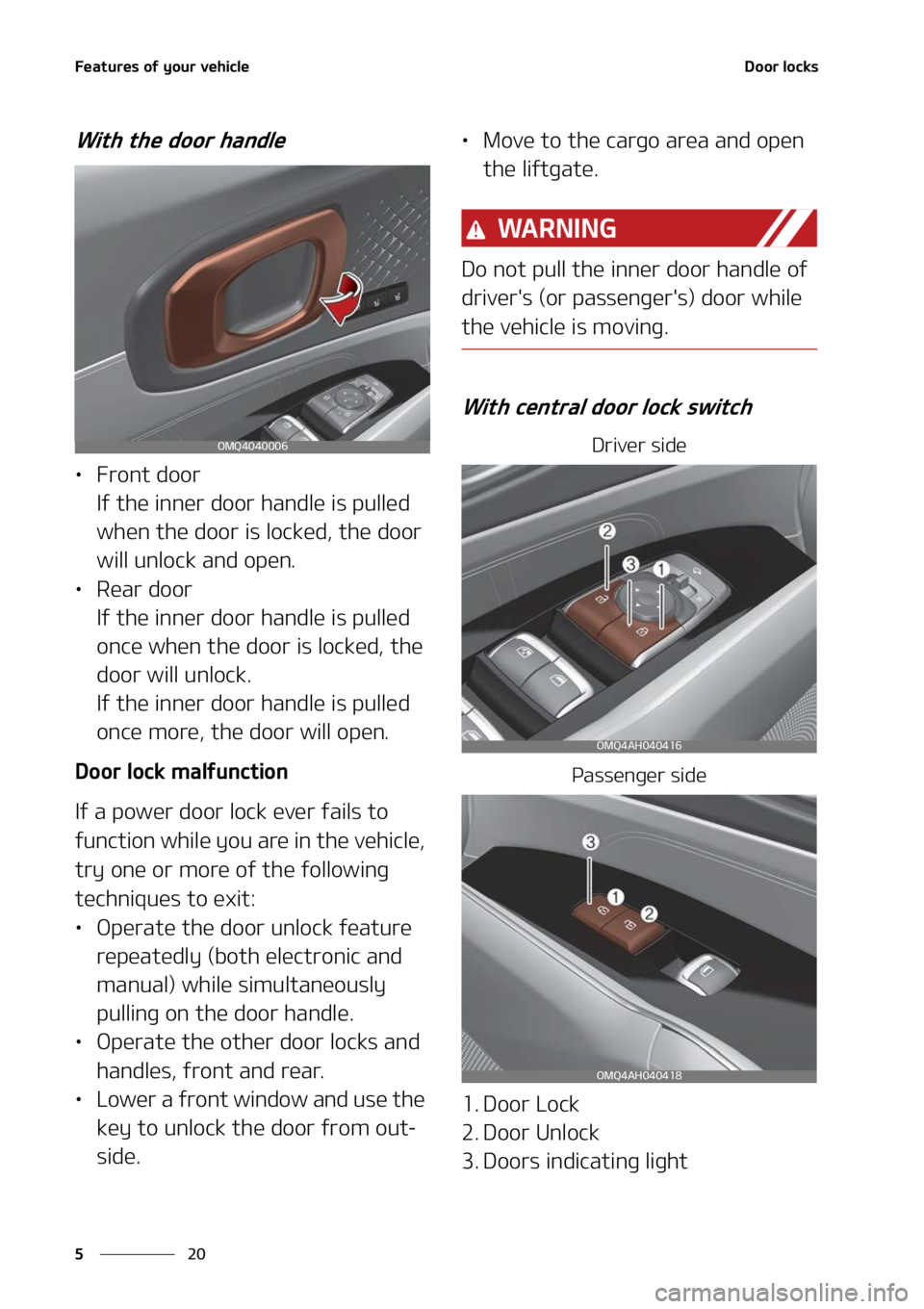 KIA SORENTO HYBRID 2022  Owners Manual ��F�B�U�V�S�F�T��P�G��Z�P�V�S��W�F�I�J�D�M�F
��
�
�%�P�P�S��M�P�D�L�T
�8�J�U�I��U�I�F��E�P�P�S��I�B�O�E�M�F
LÜ ��S�P�O�U��E�P�P�S
�*�G��U�I�F��J�O�O�F�S��E�P�P�S��I�B�O�E�M�F��J�T�