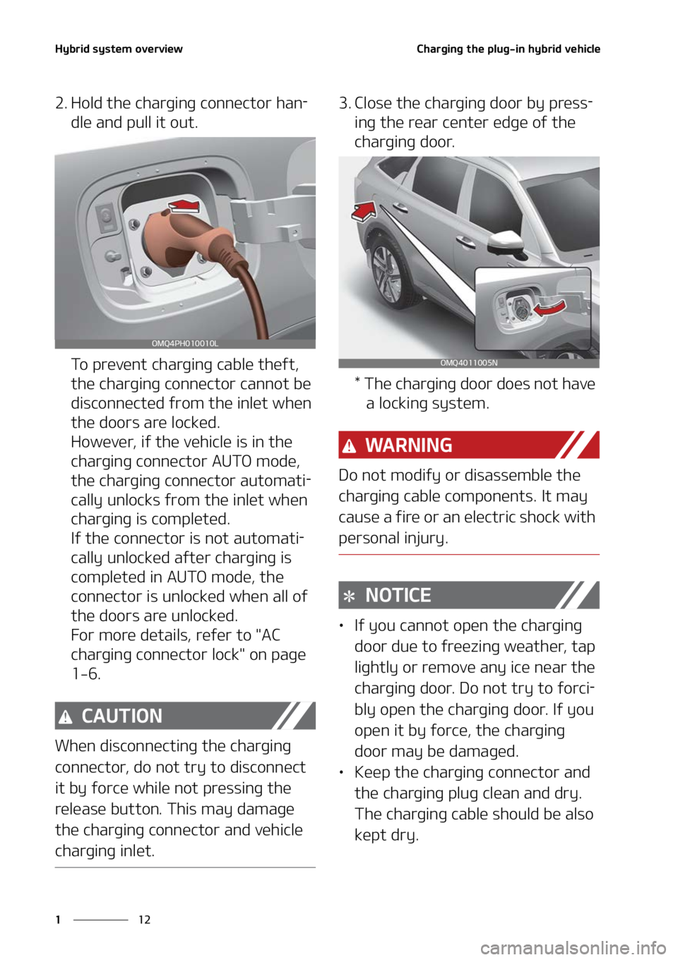 KIA SORENTO HYBRID 2022 User Guide �)�Z�C�S�J�E��T�Z�T�U�F�N��P�W�F�S�W�J�F�X
��
�
�$�I�B�S�H�J�O�H��U�I�F��Q�M�V�H��J�O��I�Z�C�S�J�E��W�F�I�J�D�M�F
�� �)�P�M�E��U�I�F��D�I�B�S�H�J�O �H��D�P�O�O�F�D�U�P�S��I�B�O-
�E�M�F