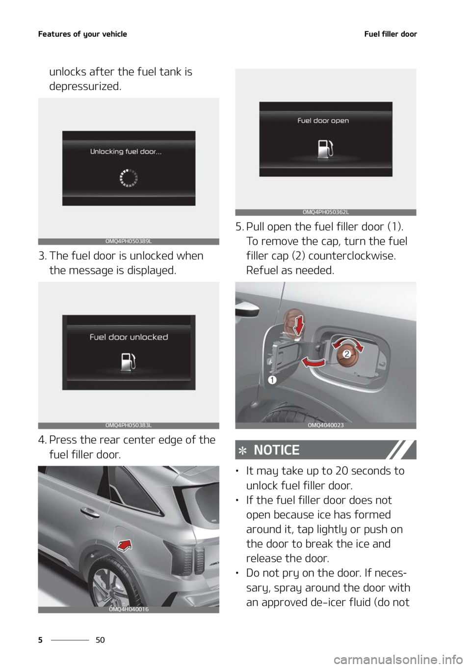 KIA SORENTO HYBRID 2022  Owners Manual ��F�B�U�V�S�F�T��P�G��Z�P�V�S��W�F�I�J�D�M�F
��
�
��V�F�M��G�J�M�M�F�S��E�P�P�S
�V�O�M�P�D�L�T��B�G�U�F�S��U�I�F��G�V�F�M��U�B�O�L��J�T�
�E�F�Q�S�F�T�T�V�S�J�[�F�E�
�� �5�I�F��G�V�
