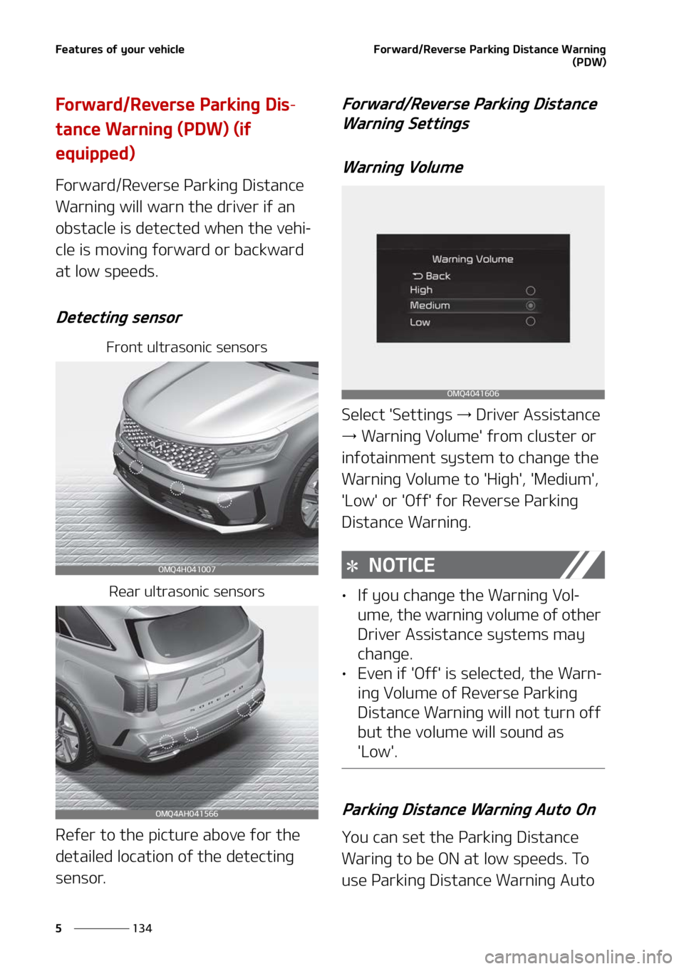 KIA SORENTO HYBRID 2022  Owners Manual ��F�B�U�V�S�F�T��P�G��Z�P�V�S��W�F�I�J�D�M�F
���
�
��P�S�X�B�S�E��3�F�W�F�S�T�F��1�B�S�L�J�O�H��%�J�T�U�B�O�D�F��8�B�S�O�J�O�H
�	�1�%�8�

��P�S�X�B�S�E��3�F�W�F�S�T�F��1�B�S�L�J�O�H��