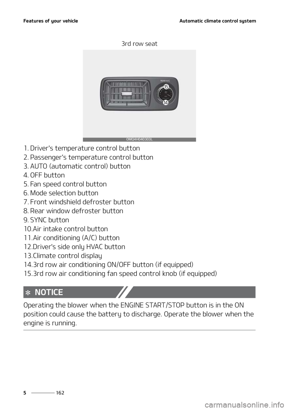 KIA SORENTO HYBRID 2022  Owners Manual ��F�B�U�V�S�F�T��P�G��Z�P�V�S��W�F�I�J�D�M�F
���
�
�"�V�U�P�N�B�U�J�D��D�M�J�N�B�U�F��D�P�O�U�S�P�M��T�Z�T�U�F�N
��S�E��S�P�X��T�F�B�U
�� �%�S�J�W�F�S��T��U�F�N�Q�F�S�B�U�V�S�F��D�P