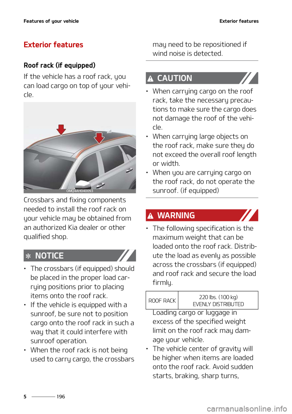 KIA SORENTO HYBRID 2022  Owners Manual ��F�B�U�V�S�F�T��P�G��Z�P�V�S��W�F�I�J�D�M�F
���
�
�&�Y�U�F�S�J�P�S��G�F�B�U�V�S�F�T
�&�Y�U�F�S�J�P�S��G�F�B�U�V�S�F�T
�3�P�P�G��S�B�D�L��	�J�G��F�R�V�J�Q�Q�F�E�

�*�G��U�I�F��W�F�I�J�D