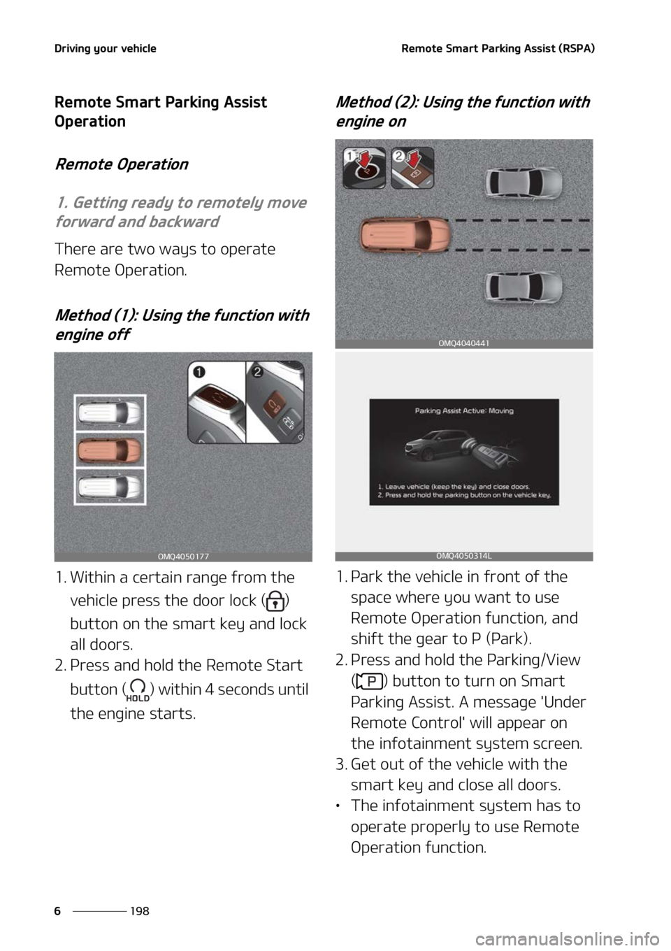 KIA SORENTO HYBRID 2022  Owners Manual �%�S�J�W�J�O�H��Z�P�V�S��W�F�I�J�D�M�F
���
�
�3�F�N�P�U�F��4�N�B�S�U��1�B�S�L�J�O�H��"�T�T�J�T�U��	�3�4�1�"�

�3�F�N�P�U�F��4�N�B�S�U��1�B�S�L�J�O�H��"�T�T�J�T�U�
�0�Q�F�S�B�U�J�P�O�
�3