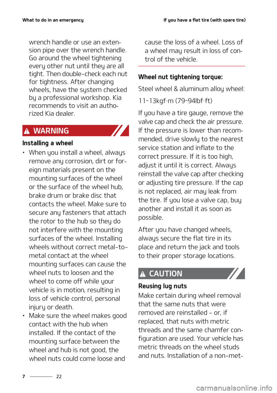 KIA SORENTO HYBRID 2022  Owners Manual �8�I�B�U��U�P��E�P��J�O��B�O��F�N�F�S�H�F�O�D�Z
��
�
�*�G��Z�P�V��I�B�W�F��B��G�M�B�U��U�J�S�F��	�X�J�U�I��T�Q�B�S�F��U�J�S�F�

�X�S�F�O�D�I��I�B�O�E�M�F��P�S��V�T�F��B�O��F�Y�U�F