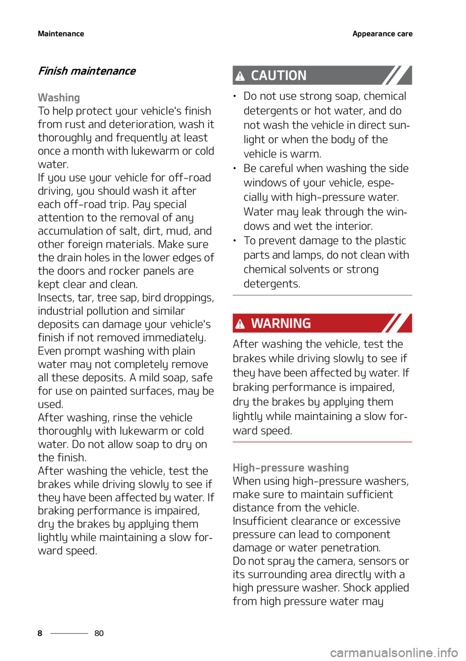 KIA SORENTO HYBRID 2022  Owners Manual �.�B�J�O�U�F�O�B�O�D�F
��
�
�"�Q�Q�F�B�S�B�O�D�F��D�B�S�F
��J�O�J�T�I��N�B�J�O�U�F�O�B�O�D�F
�8�B�T�I�J�O�H
�5�P��I�F�M�Q��Q�S�P�U�F�D�U��Z�P�V�S��W�F�I�J�D�M�F��T��G�J�O�J�T�I�
�G�S�P�N�